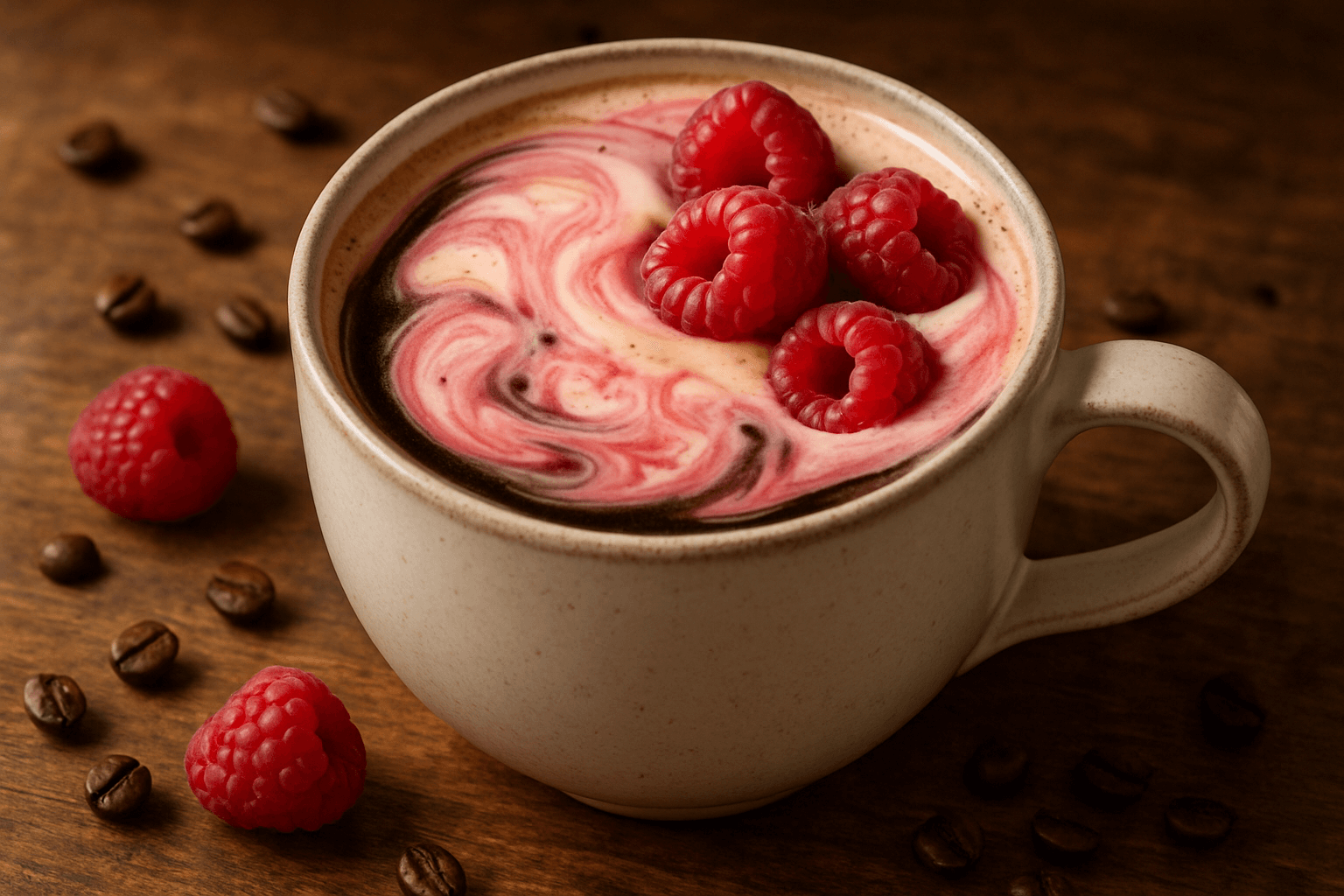 Raspberry Cream Coffee