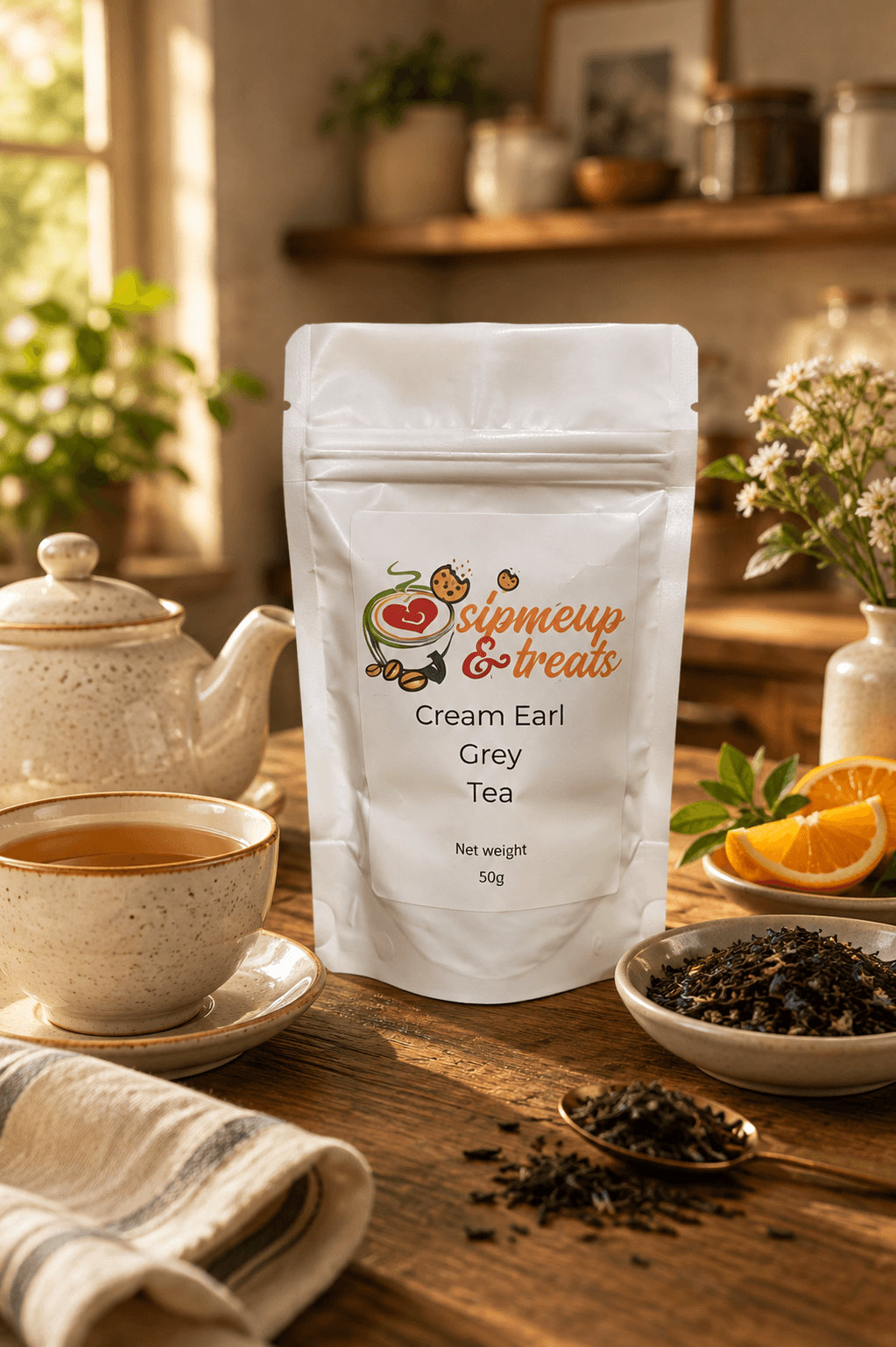 Cream Earl Grey Tea