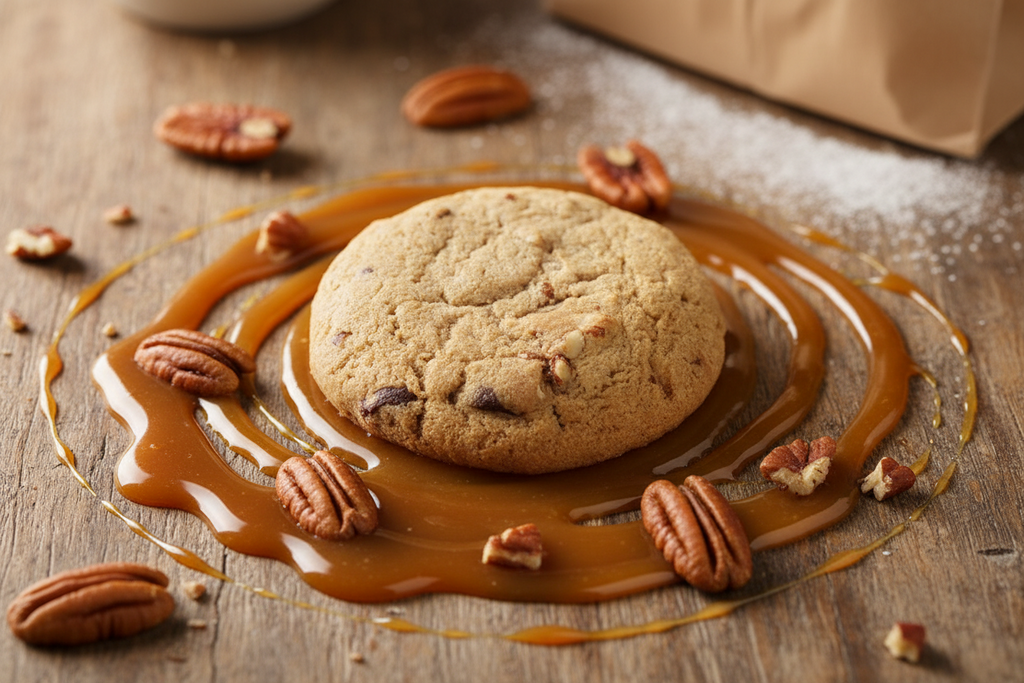 Gluten Free Pecan Caramel Gourmet Cookies