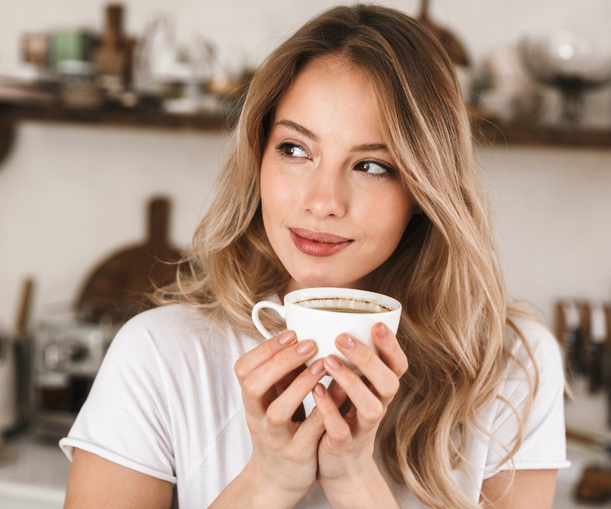 Girl Enjoying Coffee