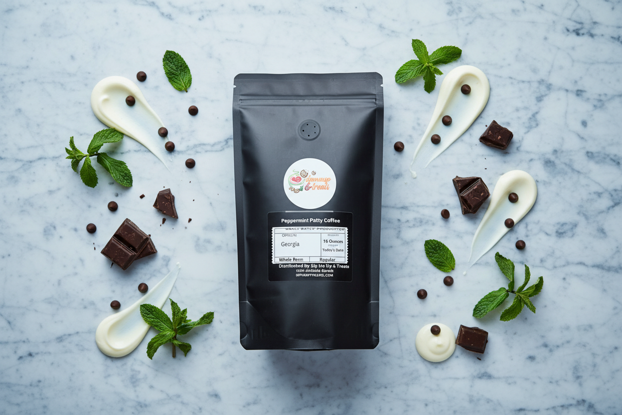 Peppermint Patty Flavored Coffee – Cool, Minty & Indulgent | Fresh Roasted Specialty Coffee