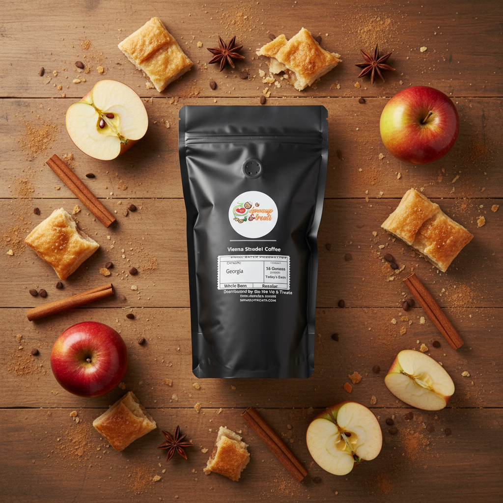 Viennese Apple Strudel Flavored Coffee – Cinnamon, Apple & Pastry | Fresh Roasted Specialty Coffee