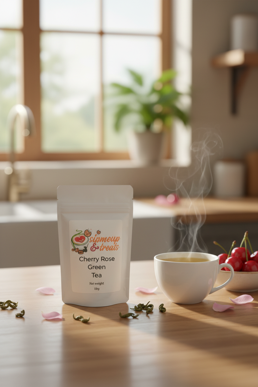 Cherry Rose Green Tea