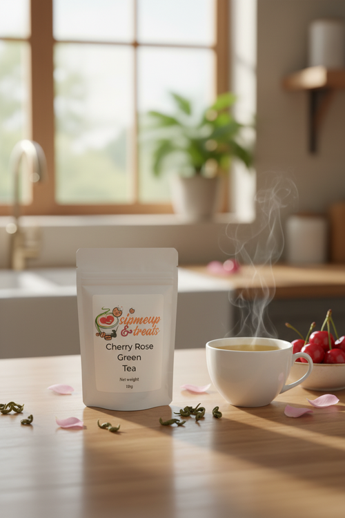 Cherry Rose Green Tea