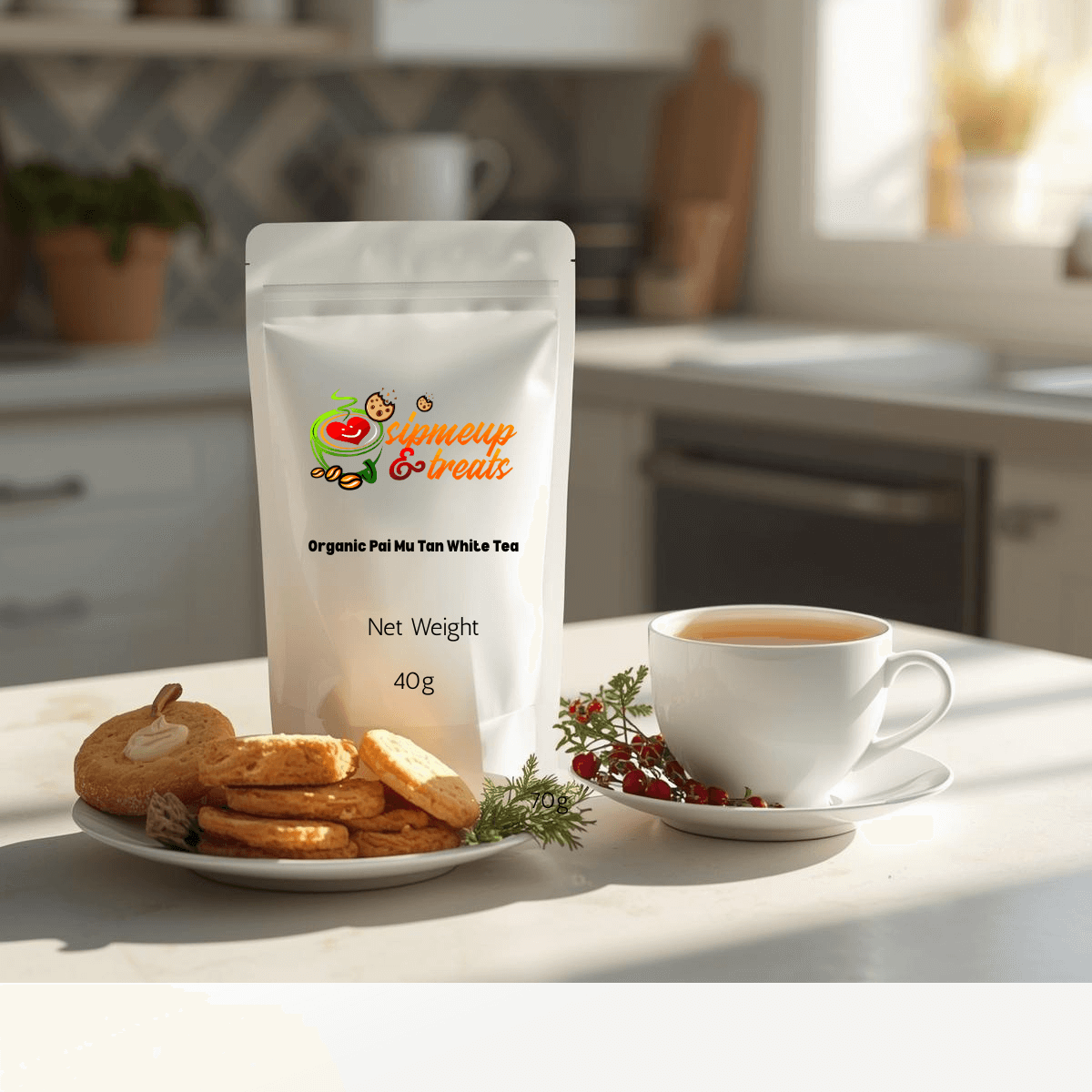 Organic Pai Mu Tan White Flavored Tea