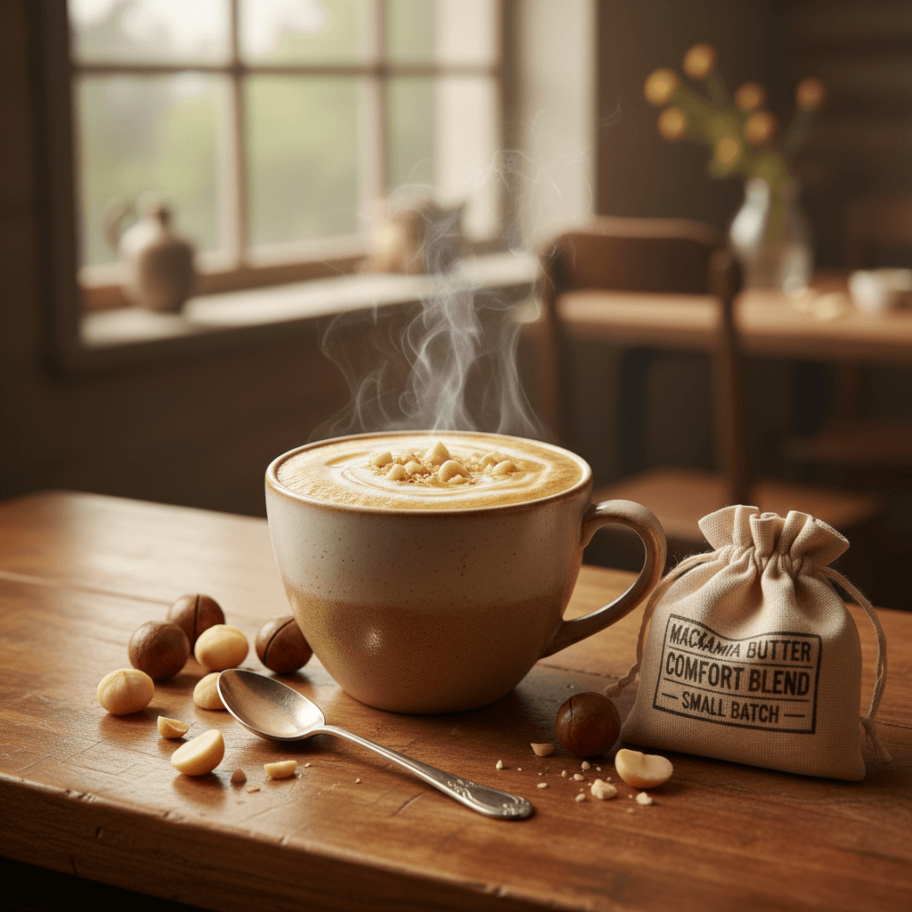 Macadamia Nut Flavored Coffee – Buttery, Smooth & Comforting | Fresh Roasted Specialty Coffee