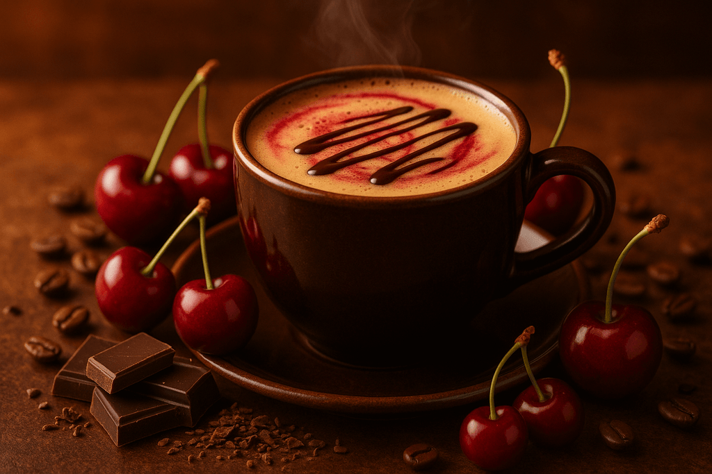 Chocolate Cherry Kiss Flavored Coffee