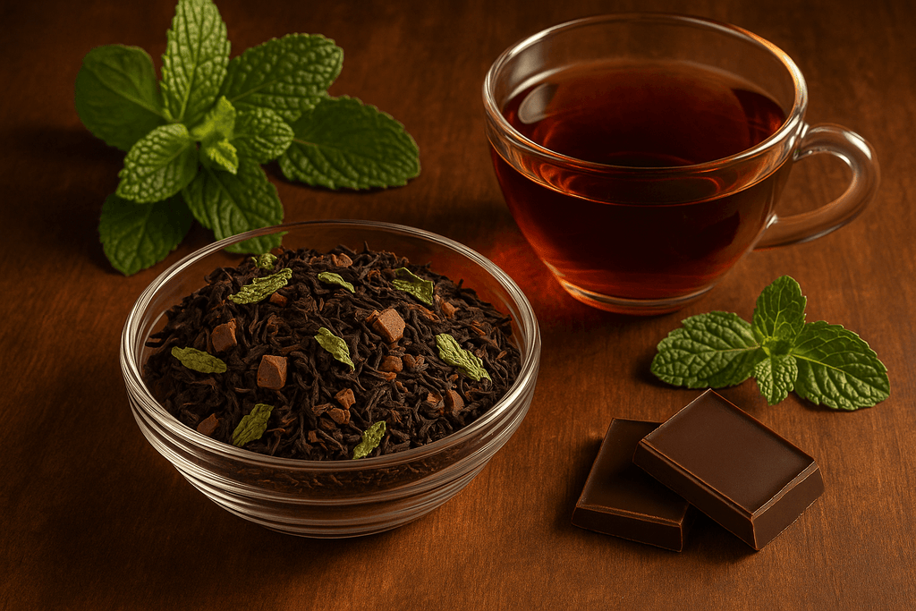 Chocolate Mint Black Flavored Tea