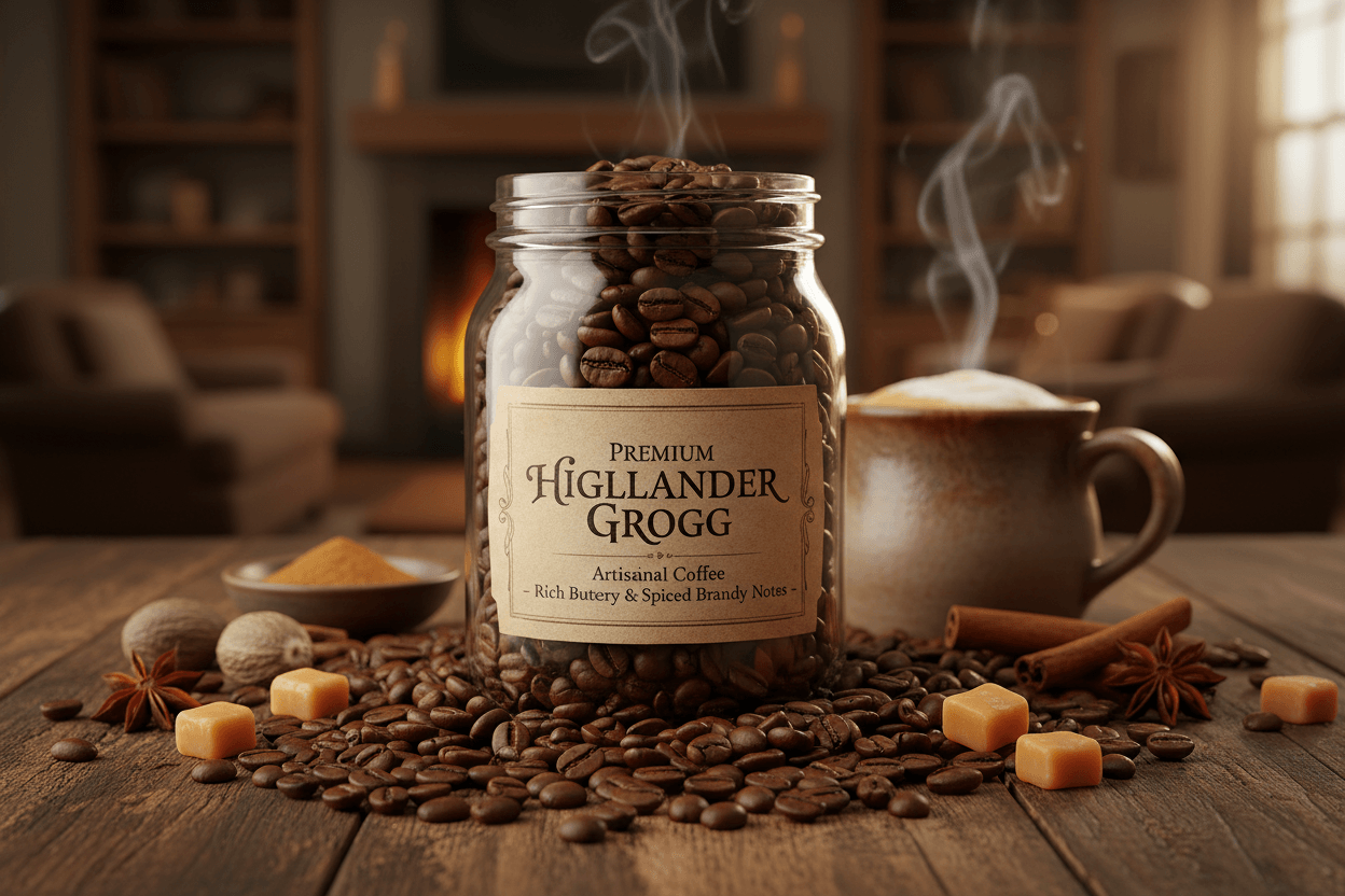 HIGHLANDER GROGG FLAVORED COFFEE