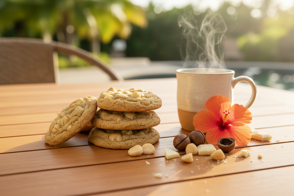 Macadamia White Chocolate Lifestyle
