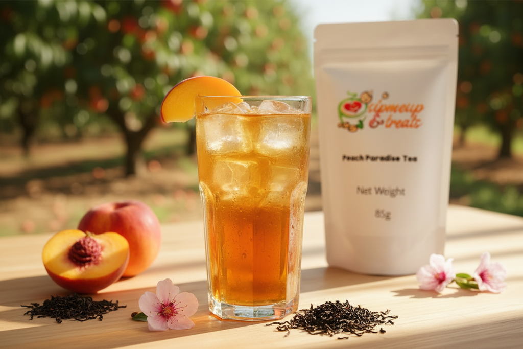 Peach Black Tea - Bag Reference + Iced Hero