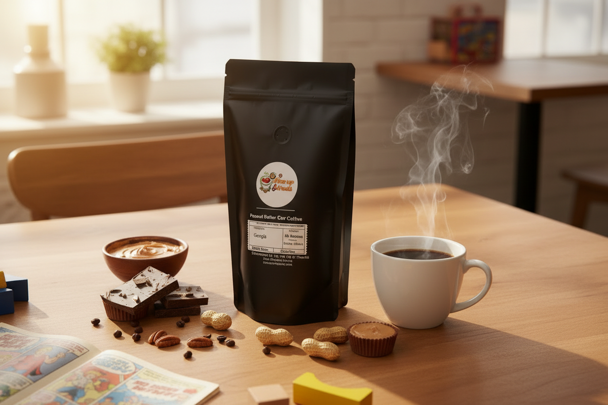 Peanut Butter Cup Coffee Lifestyle