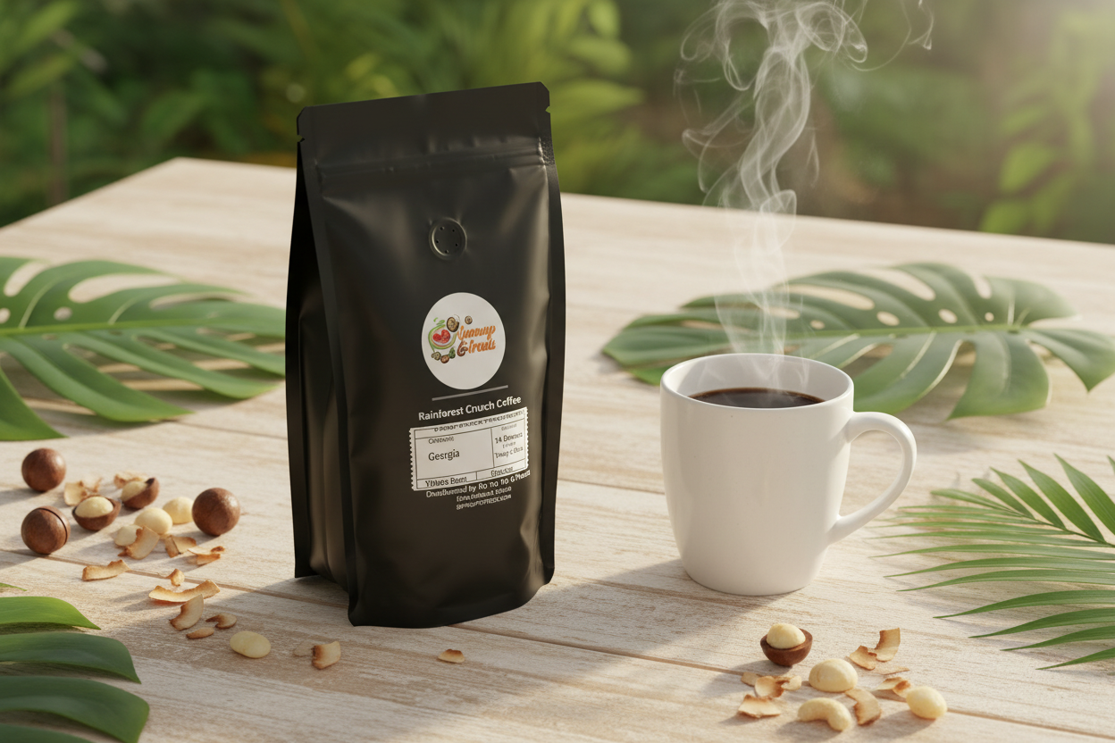 Rainforest Crunch Coffee Lifestyle