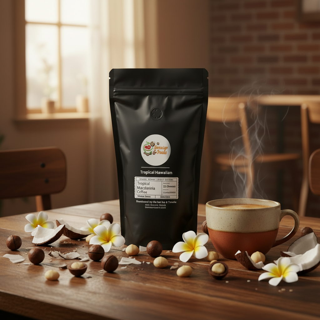 Tropical Hawaiian Macadamia Coffee Lifestyle